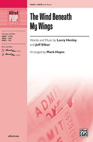 The Wind Beneath My Wings SATB choral sheet music cover Thumbnail
